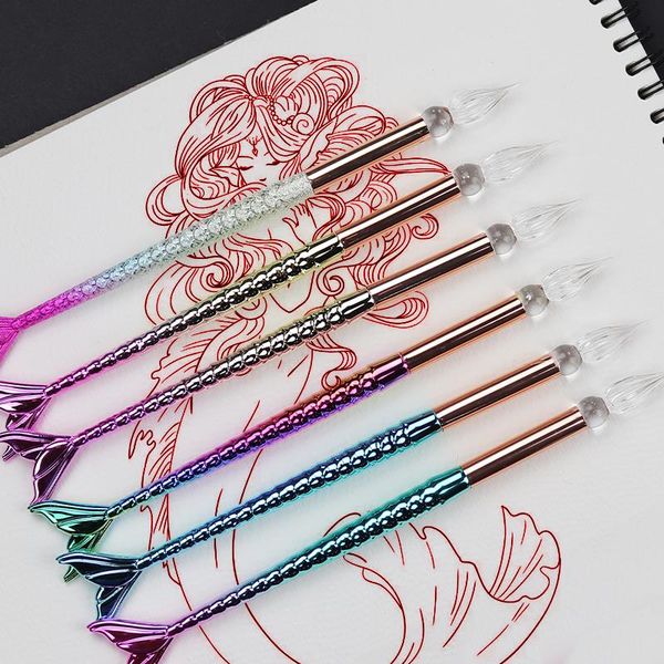 mermaid glass dip pen 0.8mm color ink signature pens calligraphy gift box set art supplies fountain
mermaid glass dip pen 0.8mm color ink signature pens calligraphy gift box set art supplies fountain