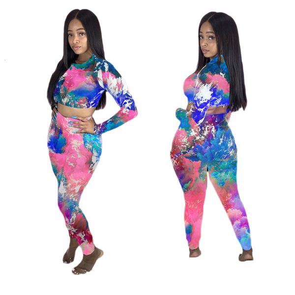 women sportwear tie-dye two piece sets autumn style square collar short tees high waist pencil pants tracksuits outfits, Gray
women sportwear tie-dye two piece sets autumn style square collar short tees high waist pencil pants tracksuits outfits, Gray