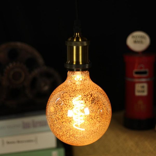 bulbs edison bulb led flexible filament lamp flashing gold silver retro dimming 220v 4w e27 home holiday decoration