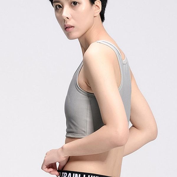 women's shapers 2021 tomboy bustier corset lesbian chest binder casual tank underwear breathable vest plus size breast les, Black;white
women's shapers 2021 tomboy bustier corset lesbian chest binder casual tank underwear breathable vest plus size breast les, Black;white