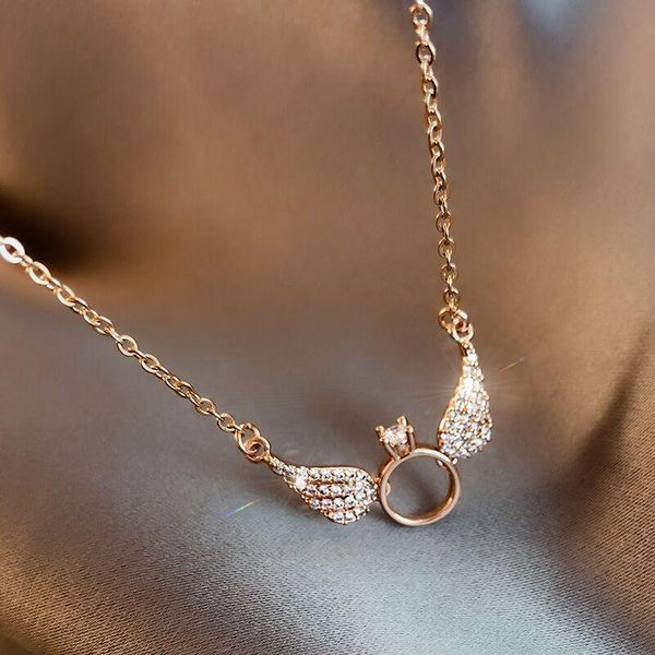 pendant necklaces meyrroyu stainless steel gold color wing ring for women rhinestone choke 2021 trendy fashion party jewelry, Silver
pendant necklaces meyrroyu stainless steel gold color wing ring for women rhinestone choke 2021 trendy fashion party jewelry, Silver