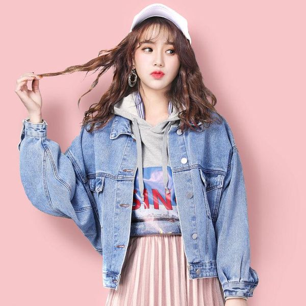 women's jackets harajuku style denim jacket loose 2021 spring and autumn casual short clothing fashion coat female, Black;brown
women's jackets harajuku style denim jacket loose 2021 spring and autumn casual short clothing fashion coat female, Black;brown