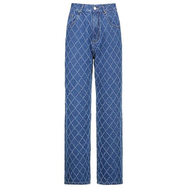 leisure jeans high waist loose pants women rhombus long straight trousers for work streetwear women's & capris, Black;white
leisure jeans high waist loose pants women rhombus long straight trousers for work streetwear women's & capris, Black;white