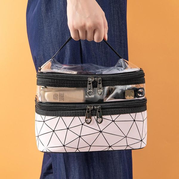 bathroom storage & organization transparent pvc cosmetic bag women multifunctional travel organizer double layers makeup case accessories su
bathroom storage & organization transparent pvc cosmetic bag women multifunctional travel organizer double layers makeup case accessories su