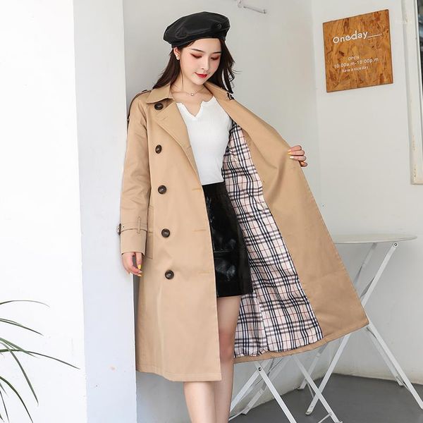 women's trench coats fashion turn-down collar trench-coat women autumn khaki & black double-breasted casual long-coat office lady loose, Tan;black
women's trench coats fashion turn-down collar trench-coat women autumn khaki & black double-breasted casual long-coat office lady loose, Tan;black