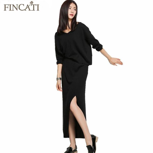 casual dresses dress women autumn winter cashmere blend batwing sleeve knitted sweater+long two-piece lady knitwear vestidos, Black;gray
casual dresses dress women autumn winter cashmere blend batwing sleeve knitted sweater+long two-piece lady knitwear vestidos, Black;gray