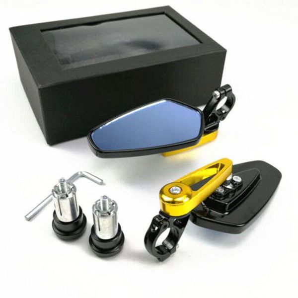 7/8" 22mm motorcycle aluminum bar end side rearview mirror universal motorbike bike handlebar rear view mirrors 
7/8" 22mm motorcycle aluminum bar end side rearview mirror universal motorbike bike handlebar rear view mirrors