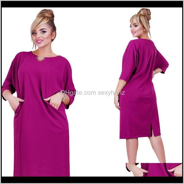 dresses arrival women 6xl vestidos solid color straight casual knee lenght three quarter sleeve dress oversized plus size vcgor 4alyn, Black;gray
dresses arrival women 6xl vestidos solid color straight casual knee lenght three quarter sleeve dress oversized plus size vcgor 4alyn, Black;gray