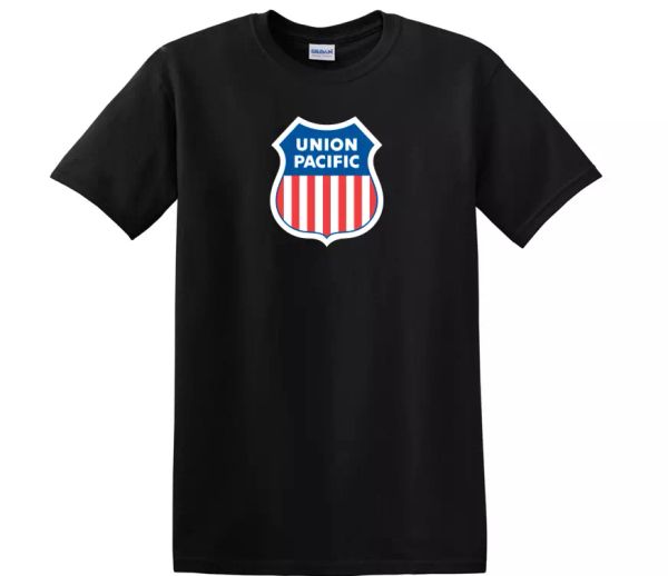 union pacific railroad tee shirt north american railway train black t-shirt, White;black
union pacific railroad tee shirt north american railway train black t-shirt, White;black