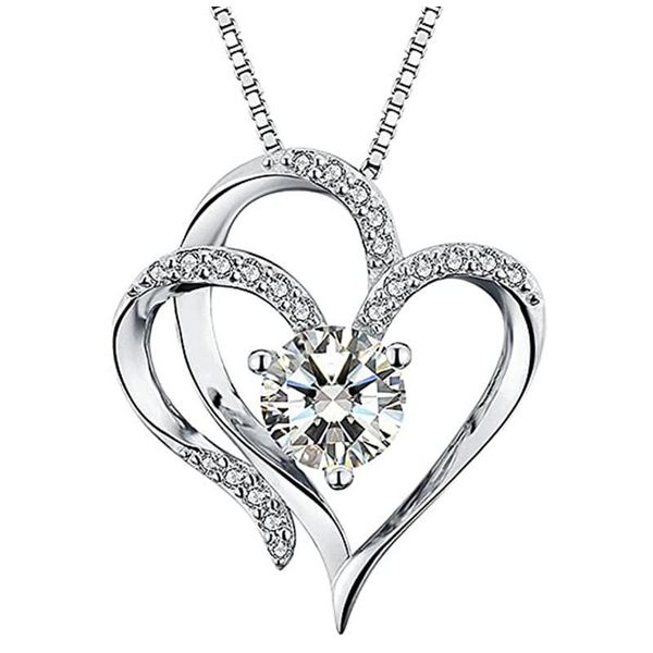 pendant necklaces huitan exquisite heart necklace wedding accessories for women silver color women's fashion 2021 jewelry
pendant necklaces huitan exquisite heart necklace wedding accessories for women silver color women's fashion 2021 jewelry