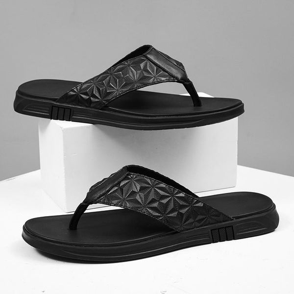 slippers 2021 genuine leather summer men flip flops beach sandals mens casual shoes trending black
slippers 2021 genuine leather summer men flip flops beach sandals mens casual shoes trending black