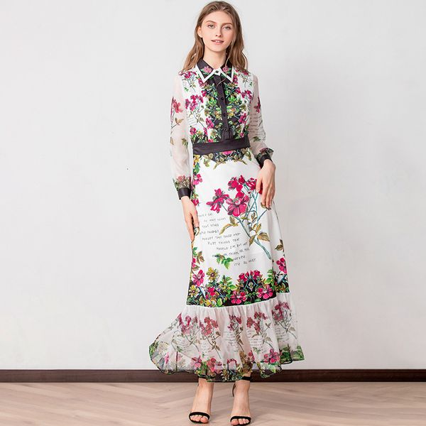 casual dresses design 2021 runways summer floral printing long sleeves chic maxi a326, Black;gray
casual dresses design 2021 runways summer floral printing long sleeves chic maxi a326, Black;gray