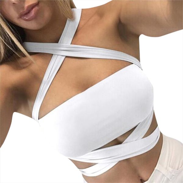 summer cross strap wild womens tank style the shoulder crop strapless bra vests women chaleco sexy, White
summer cross strap wild womens tank style the shoulder crop strapless bra vests women chaleco sexy, White