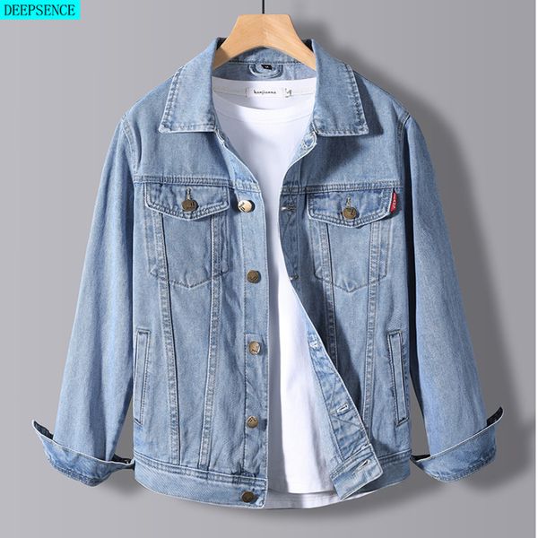 2021 spring new men's denim male korean version of the trend handsome outer cloth student et men, Black;brown
2021 spring new men's denim male korean version of the trend handsome outer cloth student et men, Black;brown