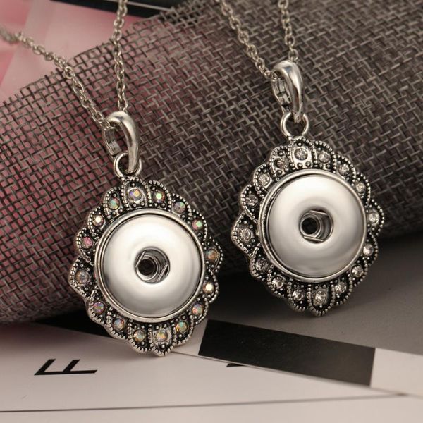 18mm snap button necklace jewelry vintage flower with long chain pendant &necklace for men women gift chains, Silver
18mm snap button necklace jewelry vintage flower with long chain pendant &necklace for men women gift chains, Silver