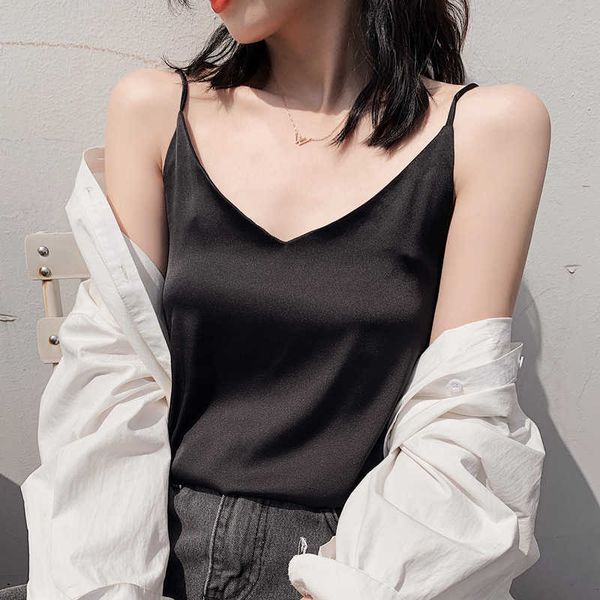 suspender vest with silk v-neck net, red suit with bottom, sleeveless women's summer wear loose and trendy, Black;white
suspender vest with silk v-neck net, red suit with bottom, sleeveless women's summer wear loose and trendy, Black;white