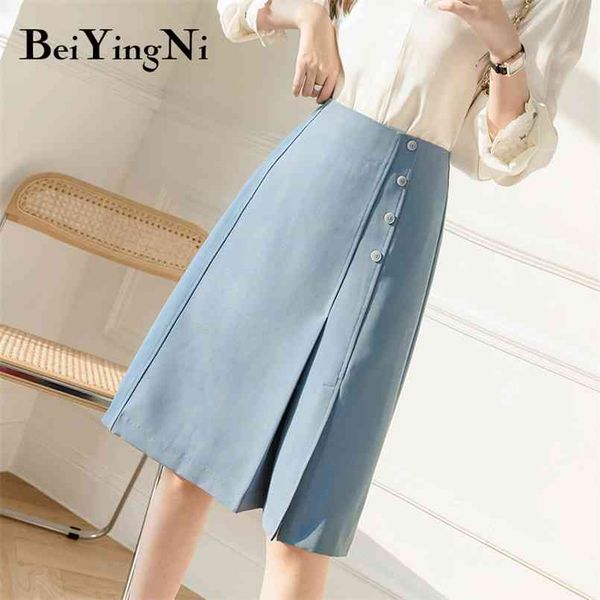 a line skirt women solid color casual fashion spring summer office ladies skirts high street simple ol vintage saias 210506, Black
a line skirt women solid color casual fashion spring summer office ladies skirts high street simple ol vintage saias 210506, Black