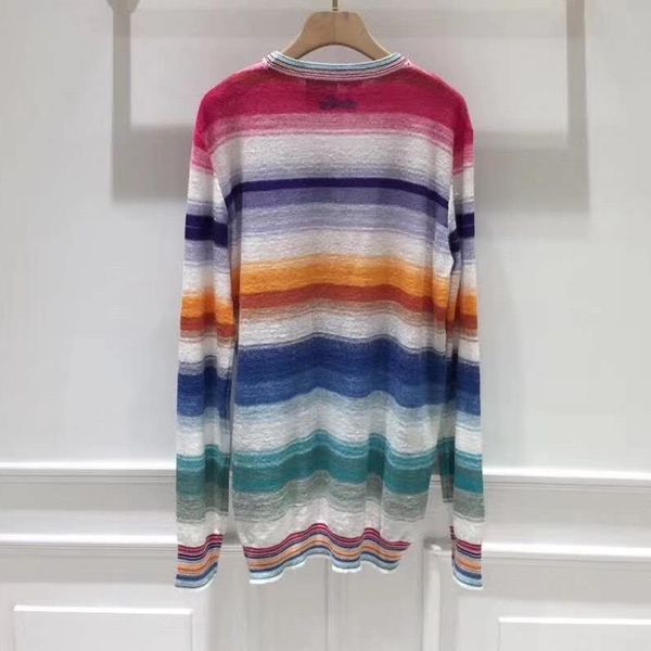 sweaters autumn fashion women sweet rainbow color knitting long sleeve casual loose sweaters ladies striped jumpers, White;black
sweaters autumn fashion women sweet rainbow color knitting long sleeve casual loose sweaters ladies striped jumpers, White;black