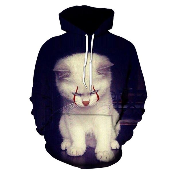 men's hoodies & sweatshirts spring and autumn cartoon anime wolf cat 3d printed hoodie sweatshirt casual harajuku fashion streetwear, Black
men's hoodies & sweatshirts spring and autumn cartoon anime wolf cat 3d printed hoodie sweatshirt casual harajuku fashion streetwear, Black