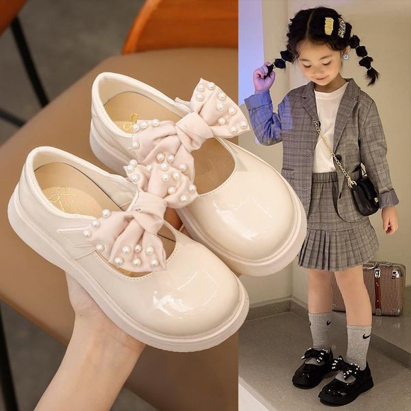 flat shoes girls patent leather princess bowtie pearl casual black fashion biege mary janes kids dress, Black;grey
flat shoes girls patent leather princess bowtie pearl casual black fashion biege mary janes kids dress, Black;grey