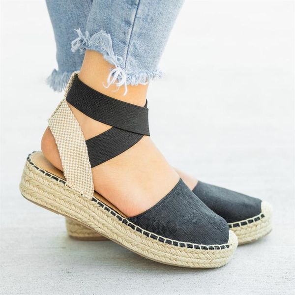 dress shoes wrap-head thick-soled muffin sandals women 2021 summer high-heeled slope heel fashion straw-made roman platform, Black
dress shoes wrap-head thick-soled muffin sandals women 2021 summer high-heeled slope heel fashion straw-made roman platform, Black