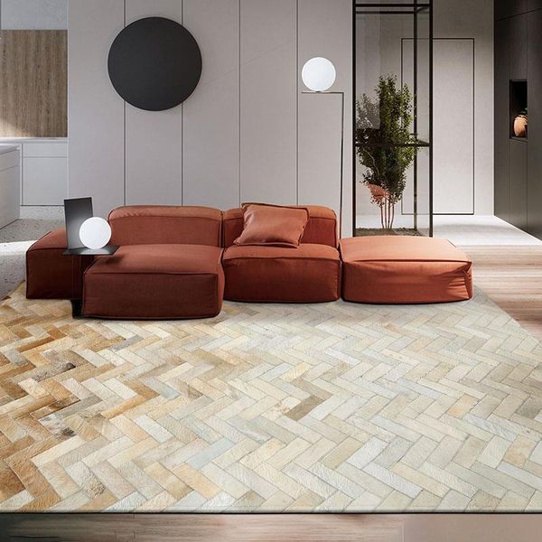 carpets luxury cowhide patchwork rug handmade seamed chequer natural cow skin fur carpet for living room decoration office
carpets luxury cowhide patchwork rug handmade seamed chequer natural cow skin fur carpet for living room decoration office