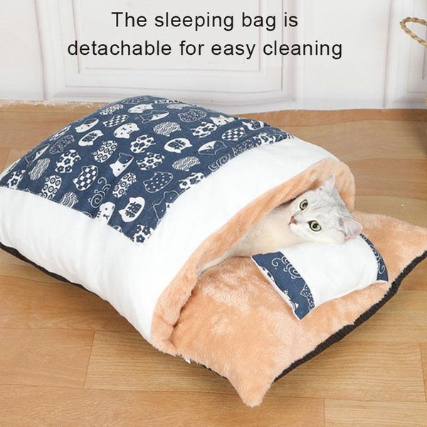 cat beds & furniture warm sleeping bag removable bed winter house extra with velveteen small pet js22
cat beds & furniture warm sleeping bag removable bed winter house extra with velveteen small pet js22