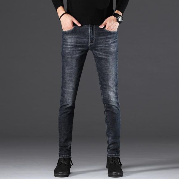men's jeans 1911 men korean style slim fit bleached whiskering high street cowboy black handsome youth zipper denim pencil pants, Blue
men's jeans 1911 men korean style slim fit bleached whiskering high street cowboy black handsome youth zipper denim pencil pants, Blue