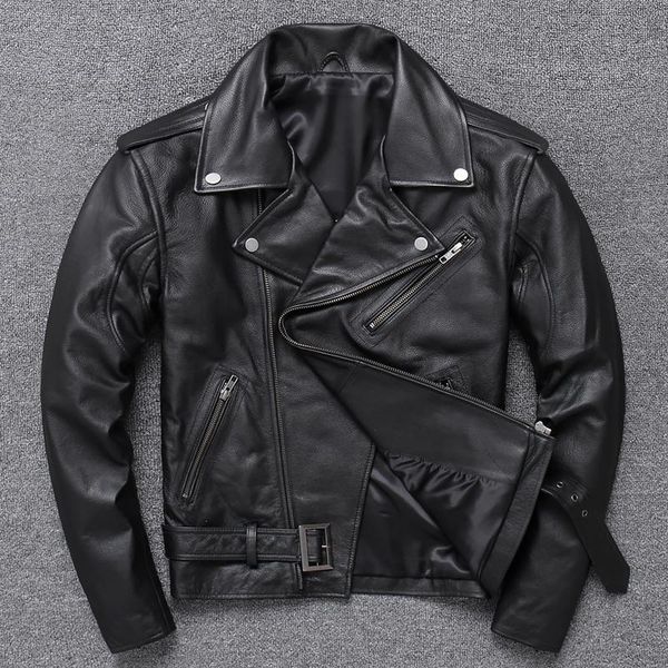 men's leather & faux genuine jacket men coat winter abrigos hombre 2021, Black
men's leather & faux genuine jacket men coat winter abrigos hombre 2021, Black