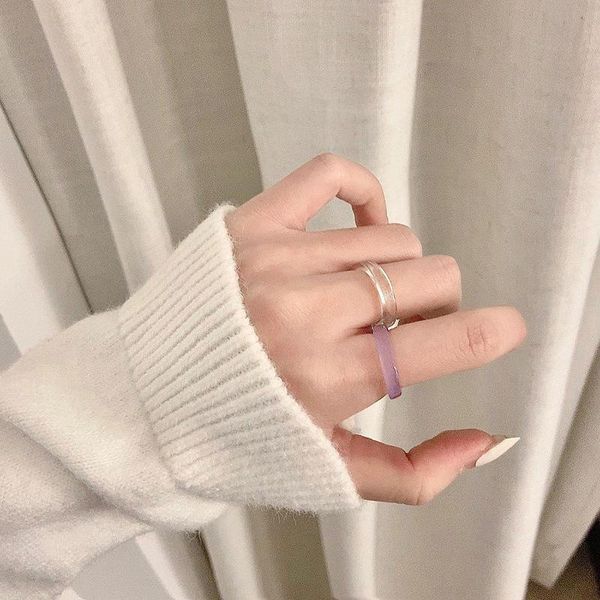 bangle colorful transparent acrylic resin rings for women korean style summer sweet cute geometric round open ring wedding jewelry gift, Black
bangle colorful transparent acrylic resin rings for women korean style summer sweet cute geometric round open ring wedding jewelry gift, Black