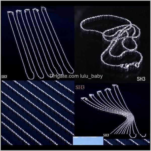chains necklaces & drop delivery 2021 16-30 inch 925 sier plated jewelry necklace link chain with lobster clasp fit charm pendants sh3 szt, Silver
chains necklaces & drop delivery 2021 16-30 inch 925 sier plated jewelry necklace link chain with lobster clasp fit charm pendants sh3 szt, Silver