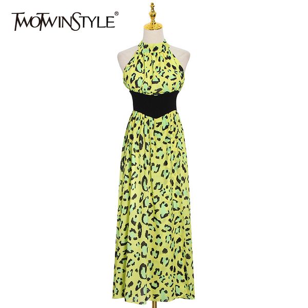 print dress for women halter collar sleeveless high waist leopard hit color mid dresses female summer new 210428, Black;gray
print dress for women halter collar sleeveless high waist leopard hit color mid dresses female summer new 210428, Black;gray