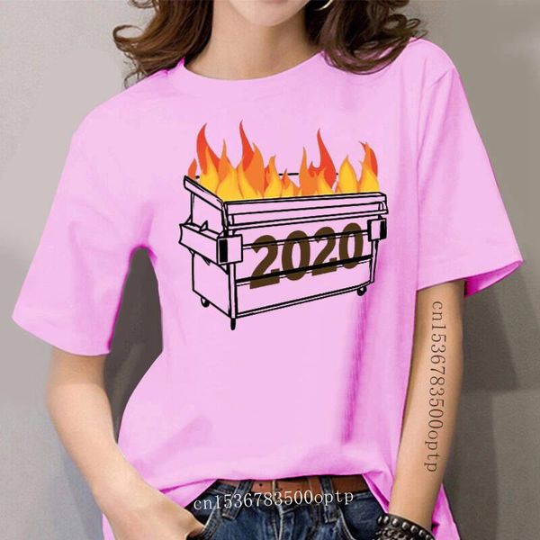 women's t-shirt 2021 dumpster fire funny t shirt, White