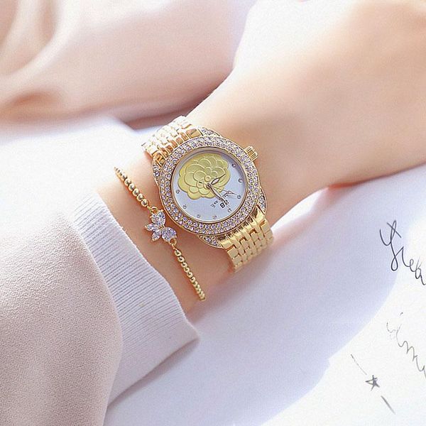wristwatches bs women's watch retro rose diamonds women quartz watches gold silver waterproof clock relogio feminino 2021, Slivery;brown
wristwatches bs women's watch retro rose diamonds women quartz watches gold silver waterproof clock relogio feminino 2021, Slivery;brown