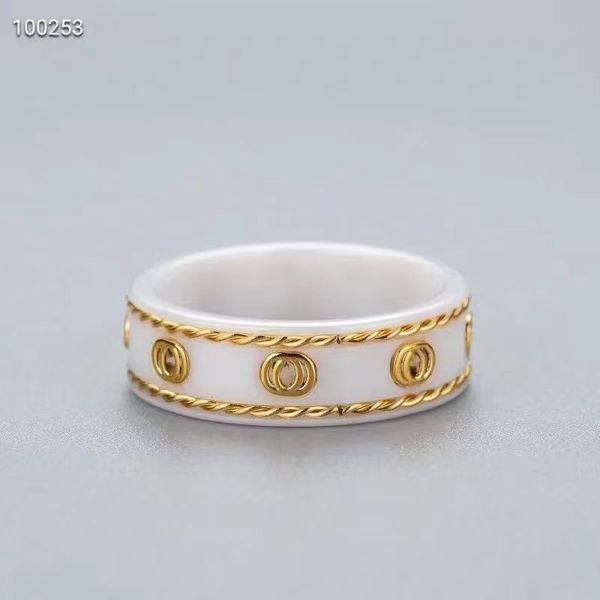original brand designer vintage alphabet ceramics rings temperament ladies men fashion jewelry party gifts, Silver
original brand designer vintage alphabet ceramics rings temperament ladies men fashion jewelry party gifts, Silver