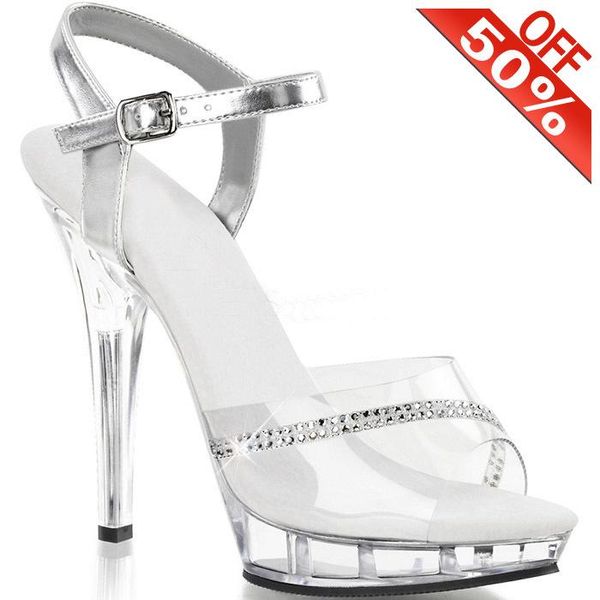 13cm stiletto heels shallow open toe clear women's sandals crystal 5 inches fetish all match nightclub pole dancing fashion, Black
13cm stiletto heels shallow open toe clear women's sandals crystal 5 inches fetish all match nightclub pole dancing fashion, Black