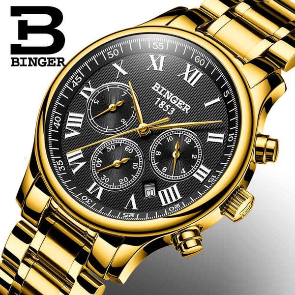 switzerland binger watches men luxury mark japan automatic mechanical movement saffier waterproof b60-5, Slivery;brown
switzerland binger watches men luxury mark japan automatic mechanical movement saffier waterproof b60-5, Slivery;brown