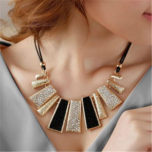 pendant necklaces women leather rope clavicle chain necklace choker geometric jewelry fashion, Silver
pendant necklaces women leather rope clavicle chain necklace choker geometric jewelry fashion, Silver