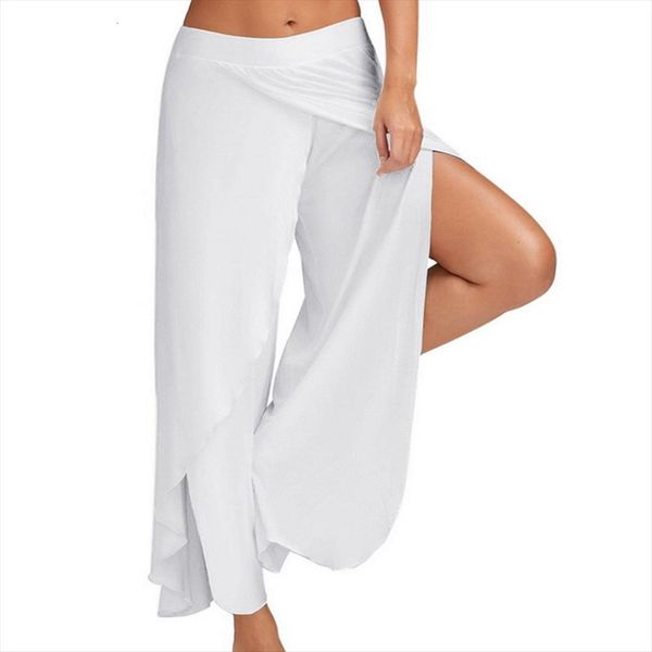 muyogrt wide leg solid loose women pants bloomers fitness dance wear split trousers plus size elastic palazzo, Black;white
muyogrt wide leg solid loose women pants bloomers fitness dance wear split trousers plus size elastic palazzo, Black;white