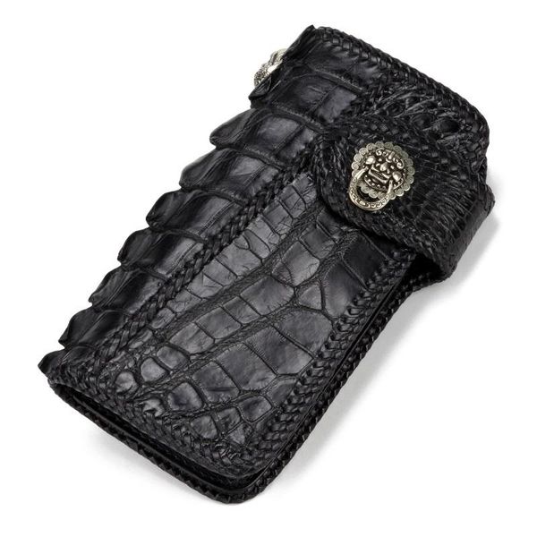 wallets 100% genuine crocodile skin men black long style card holder clutch wallet coin pocket exotic alligator leather man large purse, Red;black
wallets 100% genuine crocodile skin men black long style card holder clutch wallet coin pocket exotic alligator leather man large purse, Red;black