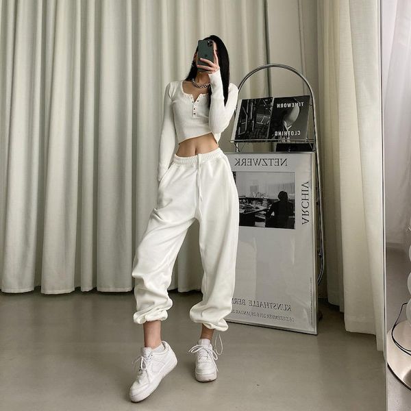 women's pants & capris women black jogging sweatpants for baggy sports gray jogger high waist sweat casual trousers female, Black;white
women's pants & capris women black jogging sweatpants for baggy sports gray jogger high waist sweat casual trousers female, Black;white