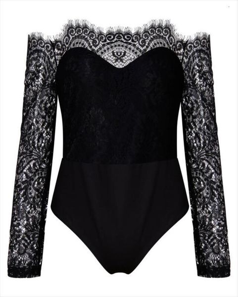 fashion off shoulder lace womens jumpsuits long sleeve leotard blouse bodysuit bodycon trouser, Black;white
fashion off shoulder lace womens jumpsuits long sleeve leotard blouse bodysuit bodycon trouser, Black;white