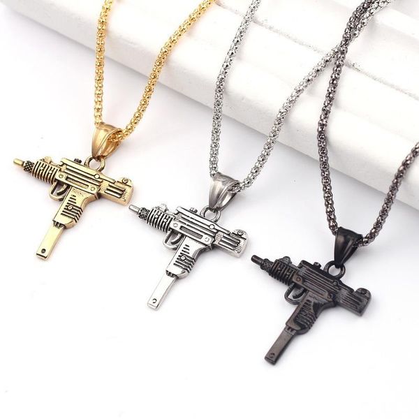 pendant necklaces hiphop titanium steel alloy refined stylish iced out gold silver color m4 gun pendants necklace for men rapper jewelry
pendant necklaces hiphop titanium steel alloy refined stylish iced out gold silver color m4 gun pendants necklace for men rapper jewelry