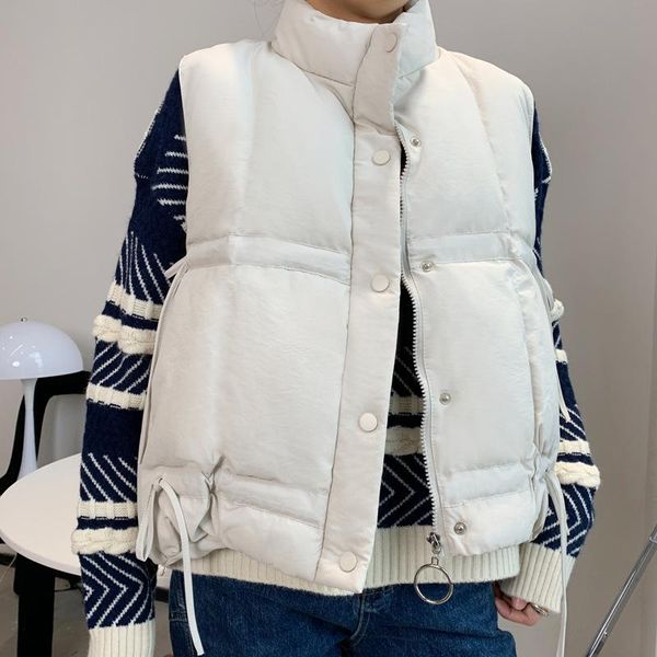 women's vests wqjgr autumn and winter 2021 women vest coat stand collar warm chaleco mujer gilet casaco feminino, Black;white
women's vests wqjgr autumn and winter 2021 women vest coat stand collar warm chaleco mujer gilet casaco feminino, Black;white