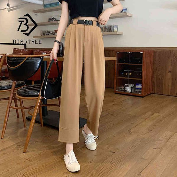 women suit pants spring office lady long trousers new autumn solid loose high waist pant with belt female b14312x 210419, Black;white
women suit pants spring office lady long trousers new autumn solid loose high waist pant with belt female b14312x 210419, Black;white