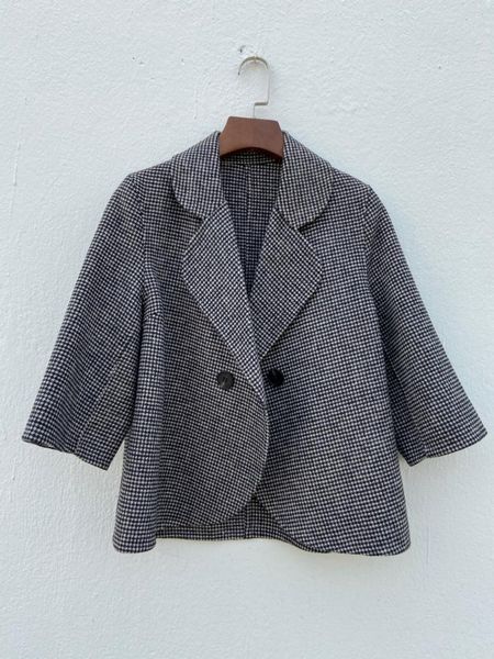 women's wool & blends casual women's fall winter clothing short jacket 2021 small suit double-sided woolen, Black
women's wool & blends casual women's fall winter clothing short jacket 2021 small suit double-sided woolen, Black