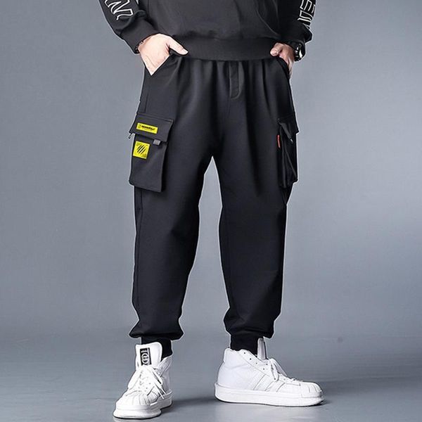 men's pants spring and autumn high waist overalls loose oversized leisure sports multi pocket leggings, Black
men's pants spring and autumn high waist overalls loose oversized leisure sports multi pocket leggings, Black