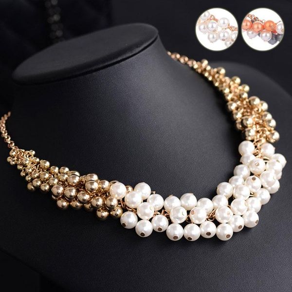 trendy women simulated pearl pendant necklace choker statement handmade necklaces jewelry swd889, Silver
trendy women simulated pearl pendant necklace choker statement handmade necklaces jewelry swd889, Silver