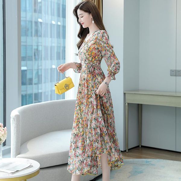 casual dresses coigarsam women long dress autumn 2021 office lady korea style full sleeve floral print chiffon v-neck pink, Black;gray
casual dresses coigarsam women long dress autumn 2021 office lady korea style full sleeve floral print chiffon v-neck pink, Black;gray