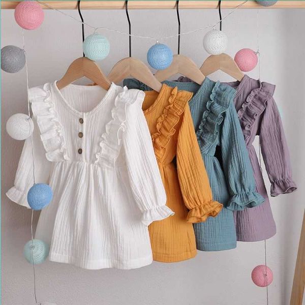 girl's dresses 0-5y girl dresstoddler kids summer dress ruffles long sleeve solid cotton linen casual baby clothes for, Red;yellow
girl's dresses 0-5y girl dresstoddler kids summer dress ruffles long sleeve solid cotton linen casual baby clothes for, Red;yellow